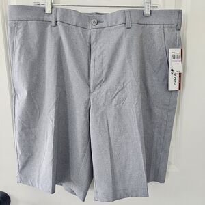 Grand Slam Performance Men's Flat Front Golf Shorts Grey | Size 38 NWT